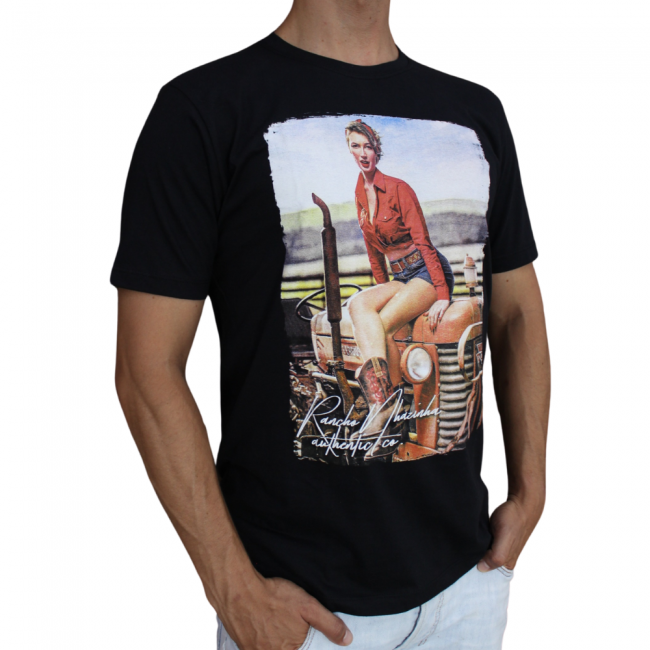 Camiseta Trator Preta